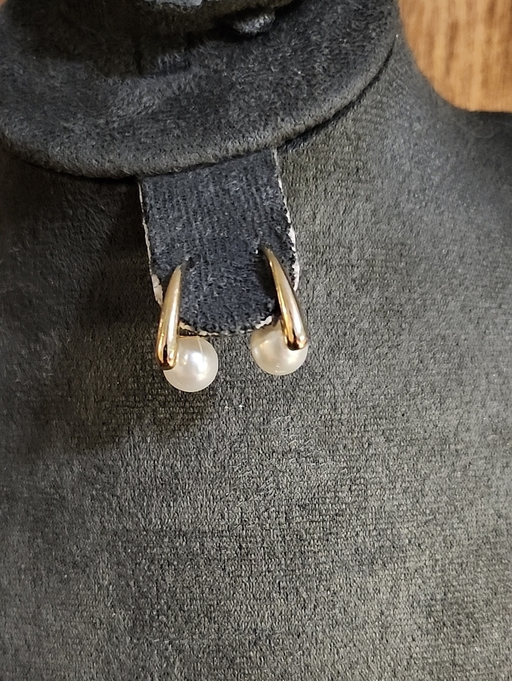 Gold-Tone Pearl Drop Earrings for Women
